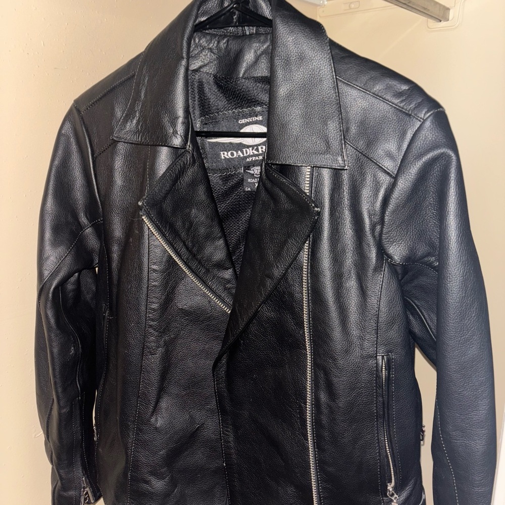 Vintage Black Leather Jacket